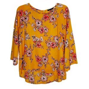 Papermoon - Gold Floral Blouse - Small